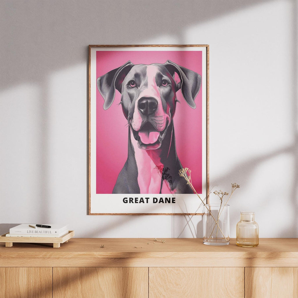 Great Dane Pink and Black Dog Series 2 image 8