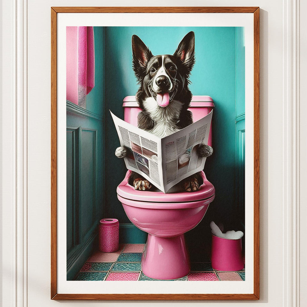 Maremma Toilet Dogs PInk and Turquise image 10