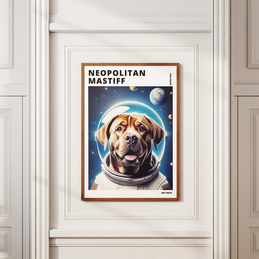 Neapolitan Mastiff Astronaut Dog Series with Text Astro Dog image 3