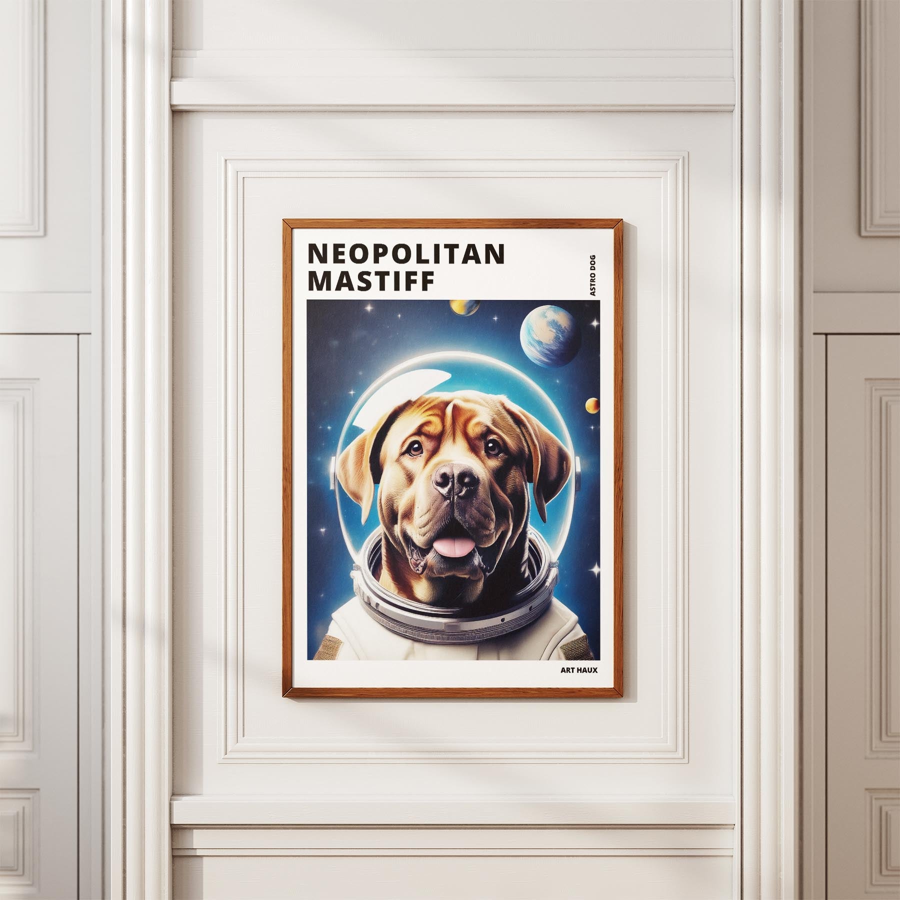 Neapolitan Mastiff Astronaut Dog Series with Text Astro Dog image 3