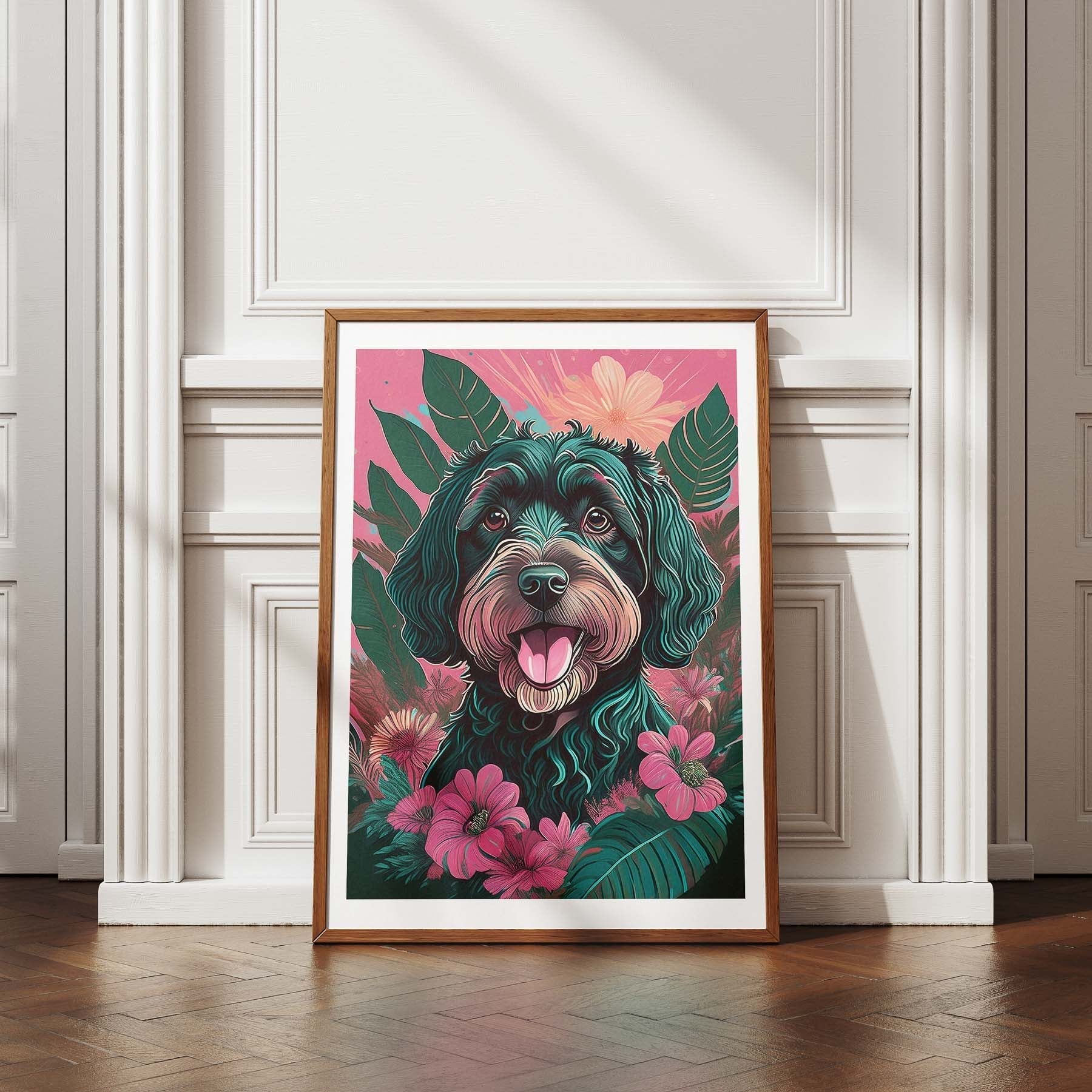 Irish Doodle Flowery Dog image 4