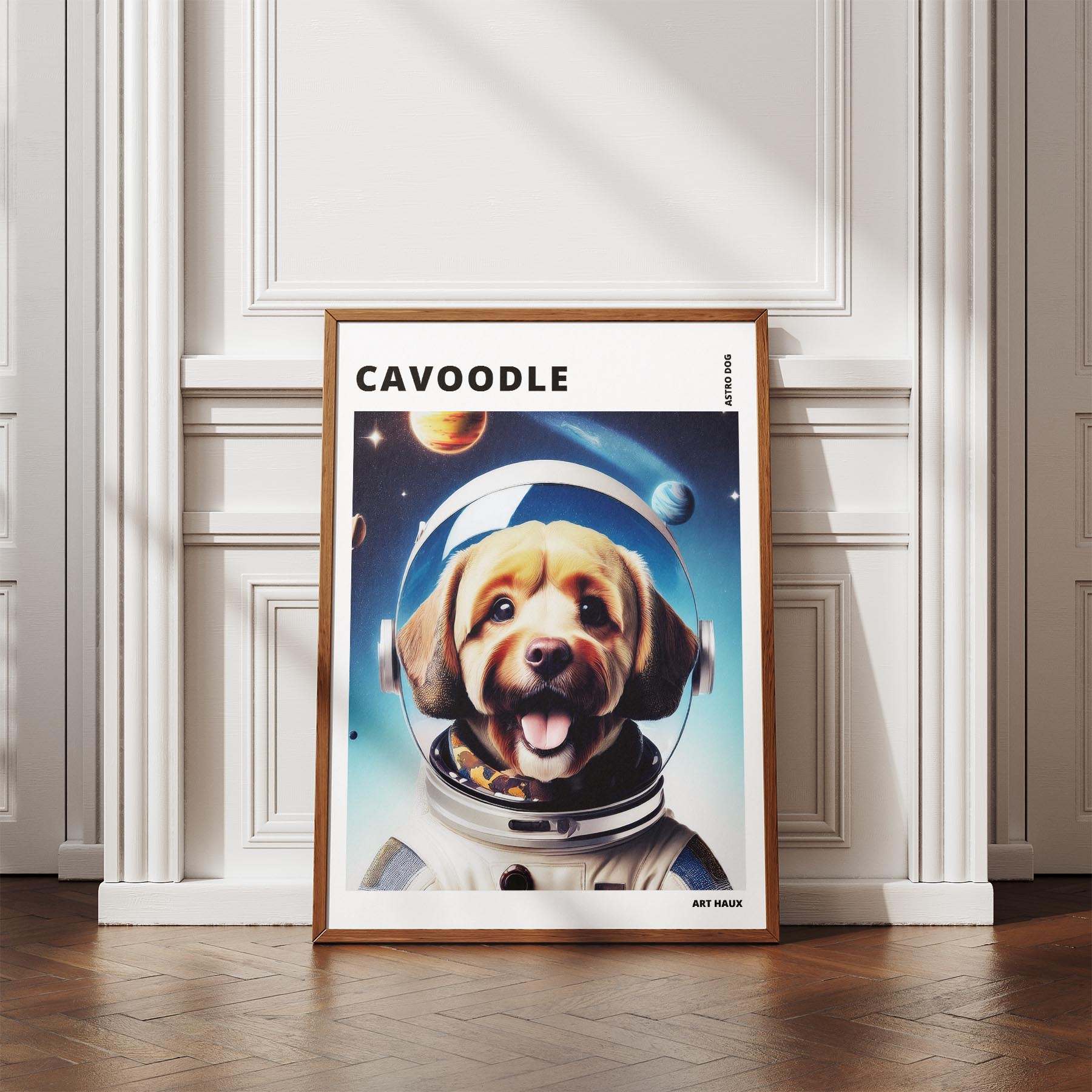 Cavoodle Astronaut Dog Series with Text Astro Dog image 4