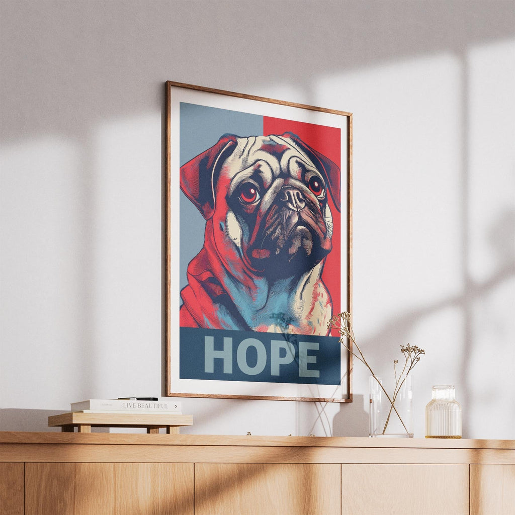 Pug HOPE Series Inspired by the Obama Poster image 5