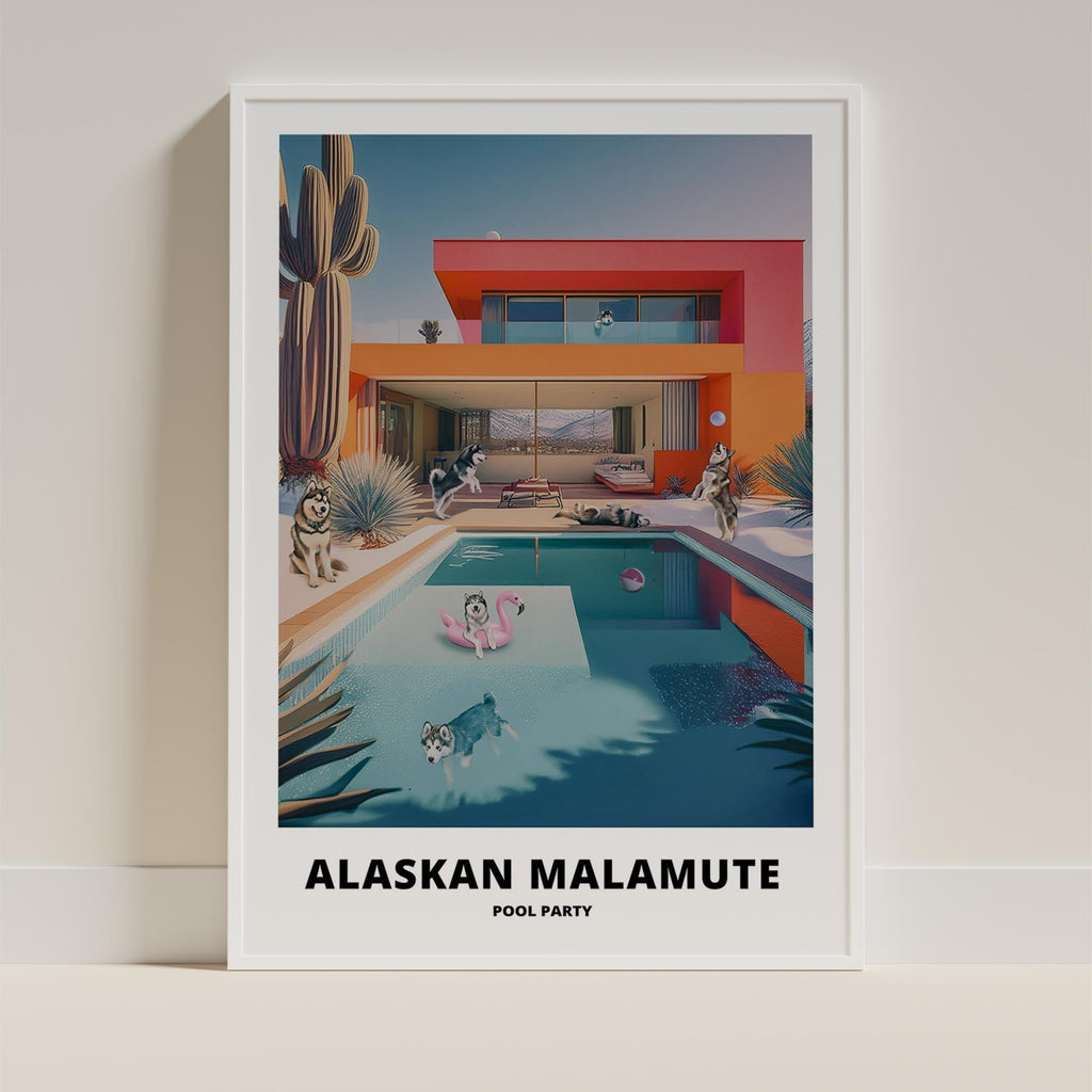 Alaskan Malamute Pool Party image 9