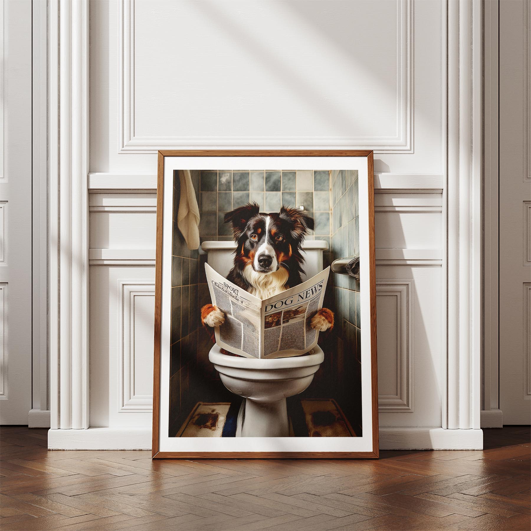 Border Collie Toilet Humour Dog Series image 4