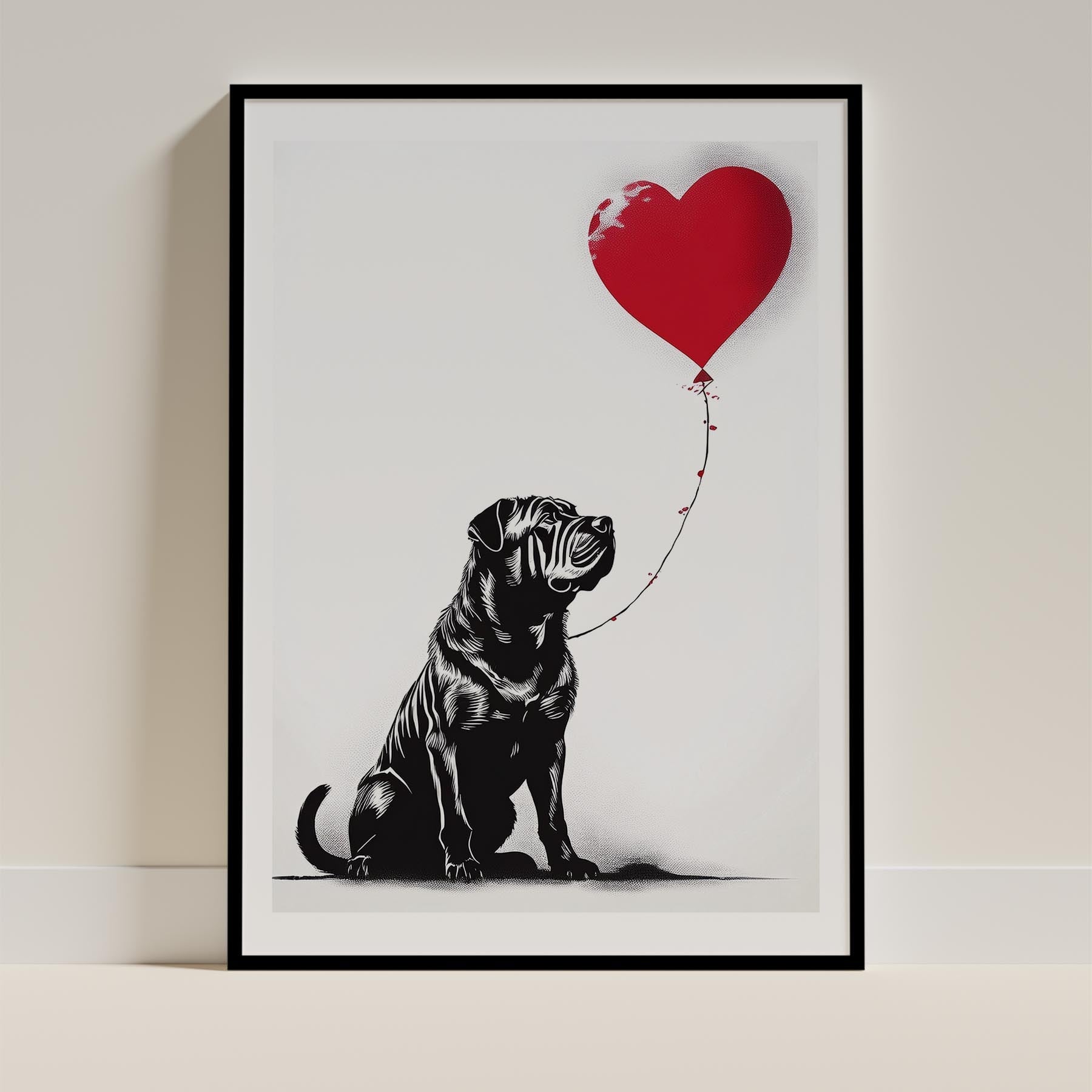 Shar Pei Dog Art Print Unframed | 6 Unique Designs | Wall Art Gift for Dog Lovers - Image 3 | Dogsy & Co