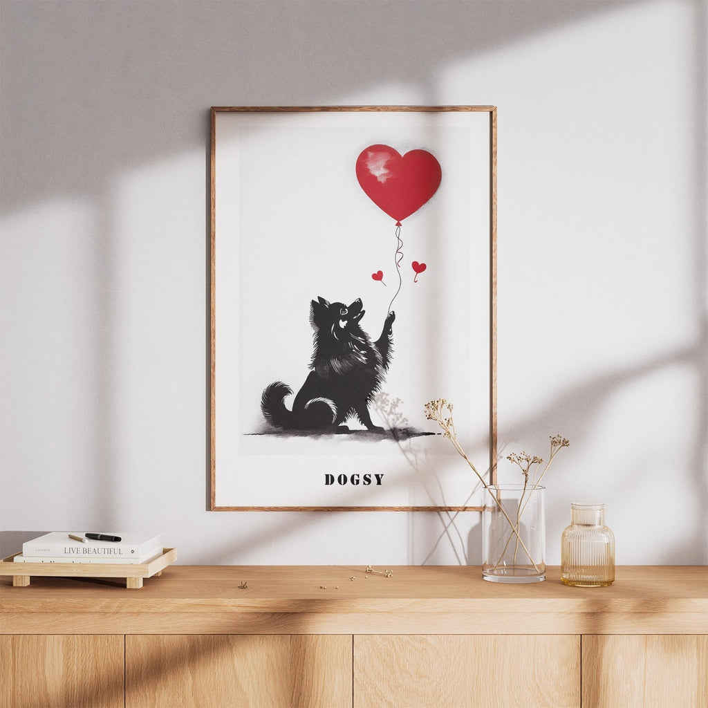 Pomeranian DOGSY Series inspired by the Art of Banksy with text Dogsy image 8