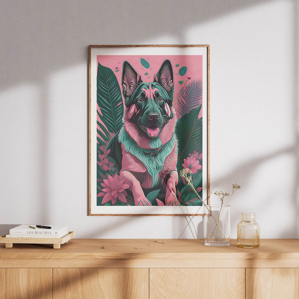 German Shepherd Flowery Dog image 8