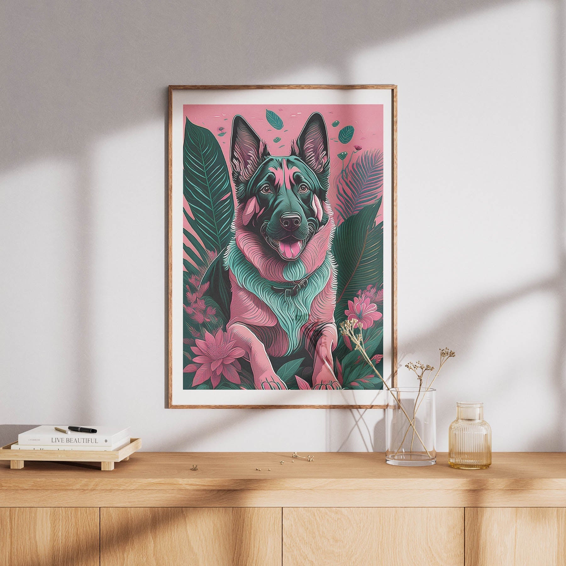 German Shepherd Flowery Dog image 8