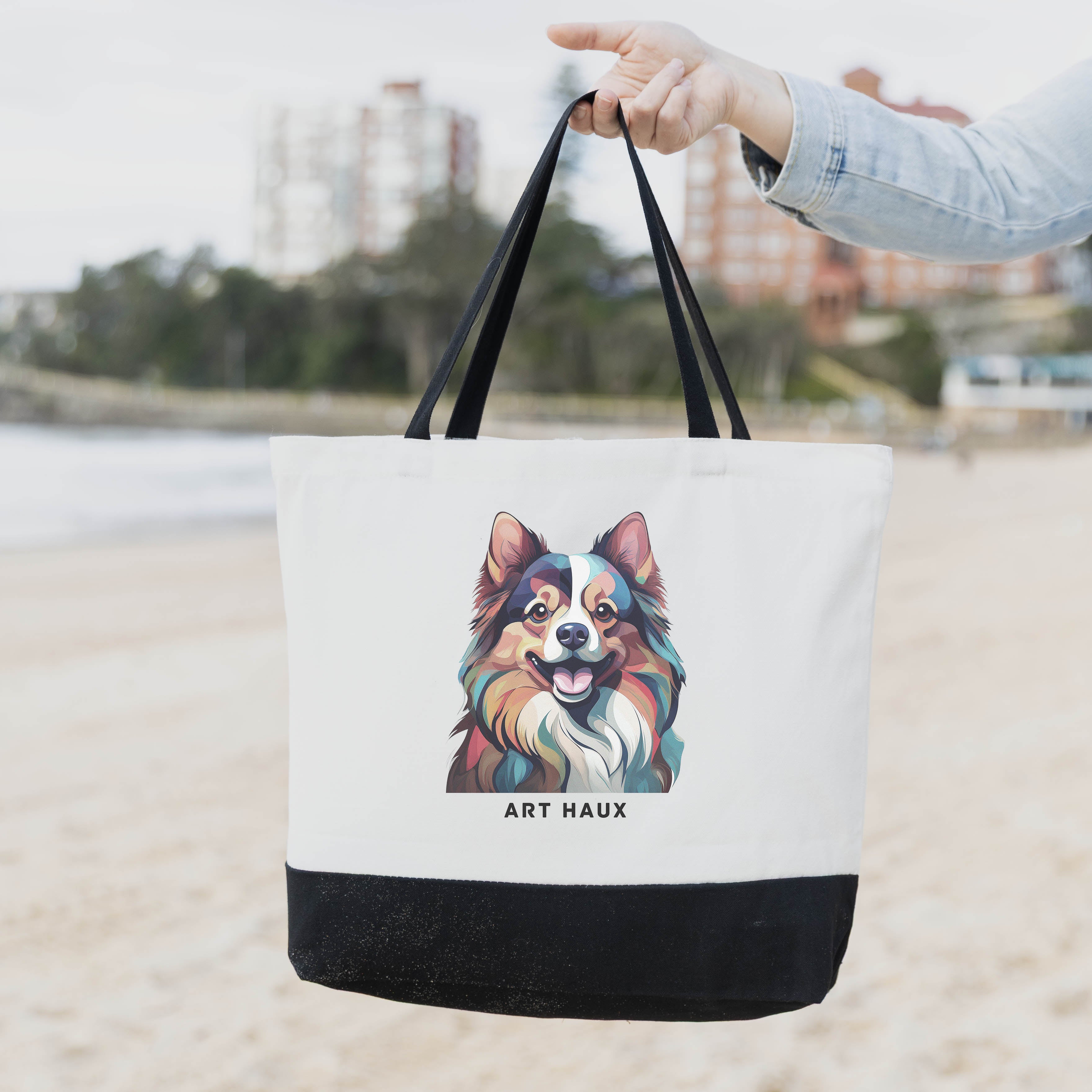 German Spitz Chic Graphic Art Bag image 1