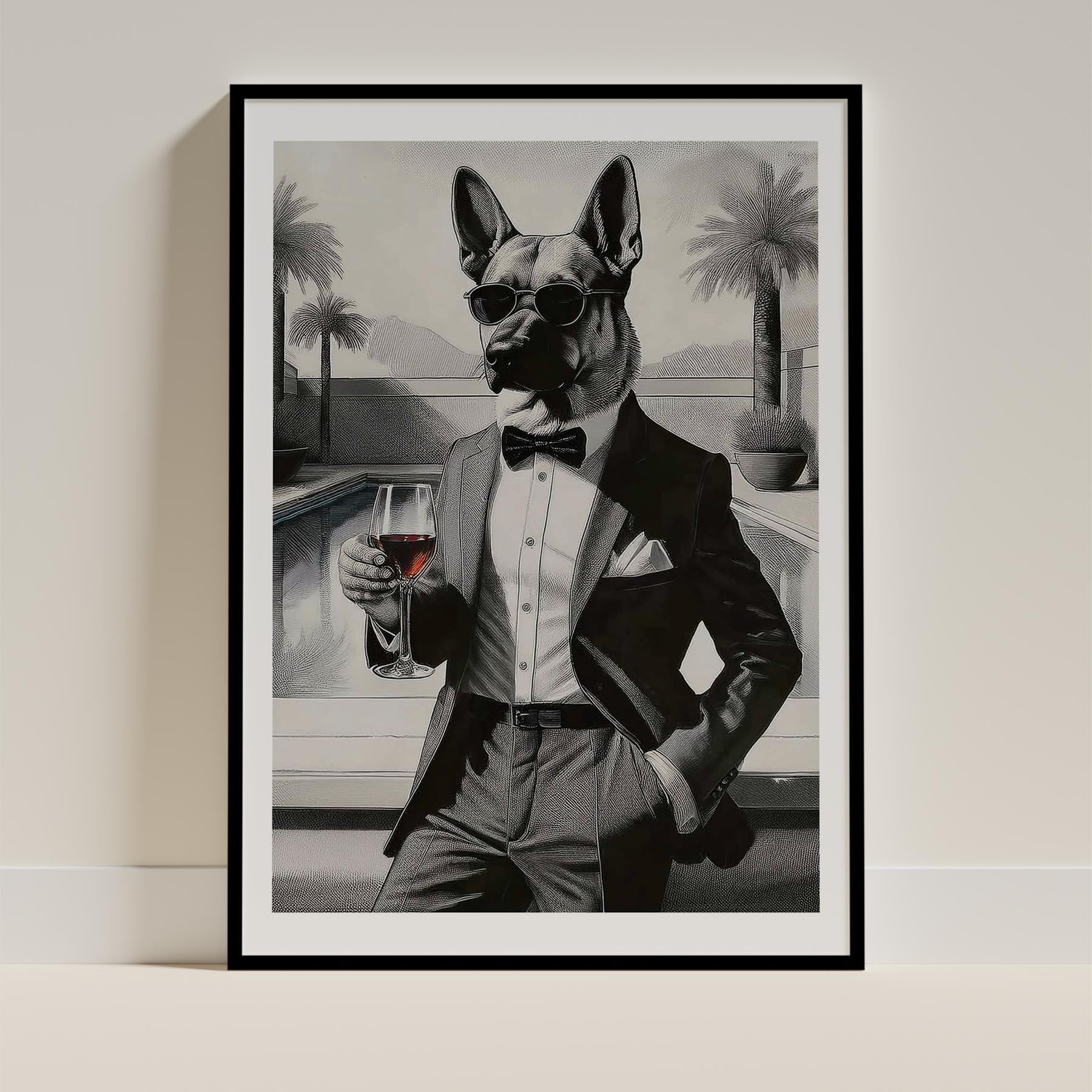 German Shepherd Dog Art Print Unframed Vol 1 | 11 Unique Designs | Wall Art Gift for Dog Lovers - Image 3 | Dogsy & Co