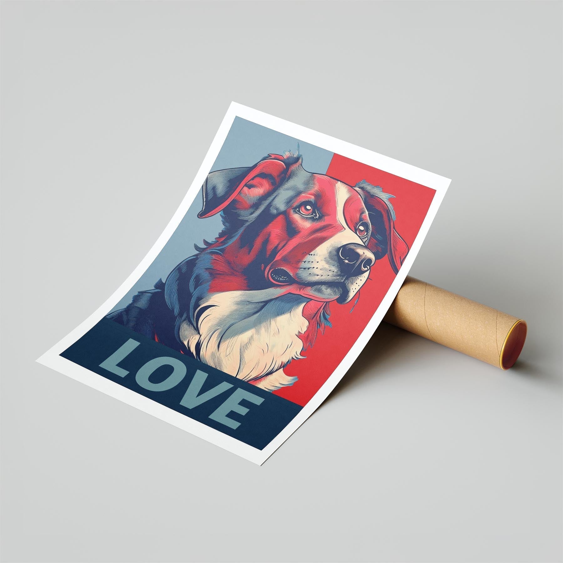 Border Collie LOVE Series Inspired by the Obama Poster image 6