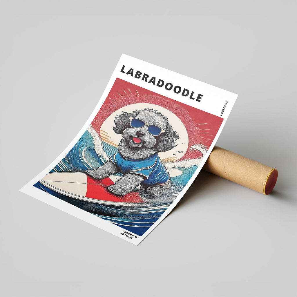 Labradoodle Hokosai Surfer Dogs 1 image 7