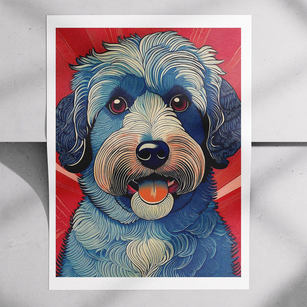 Groodle Hokusai Japanese Inspired Dog Series 1 image 7