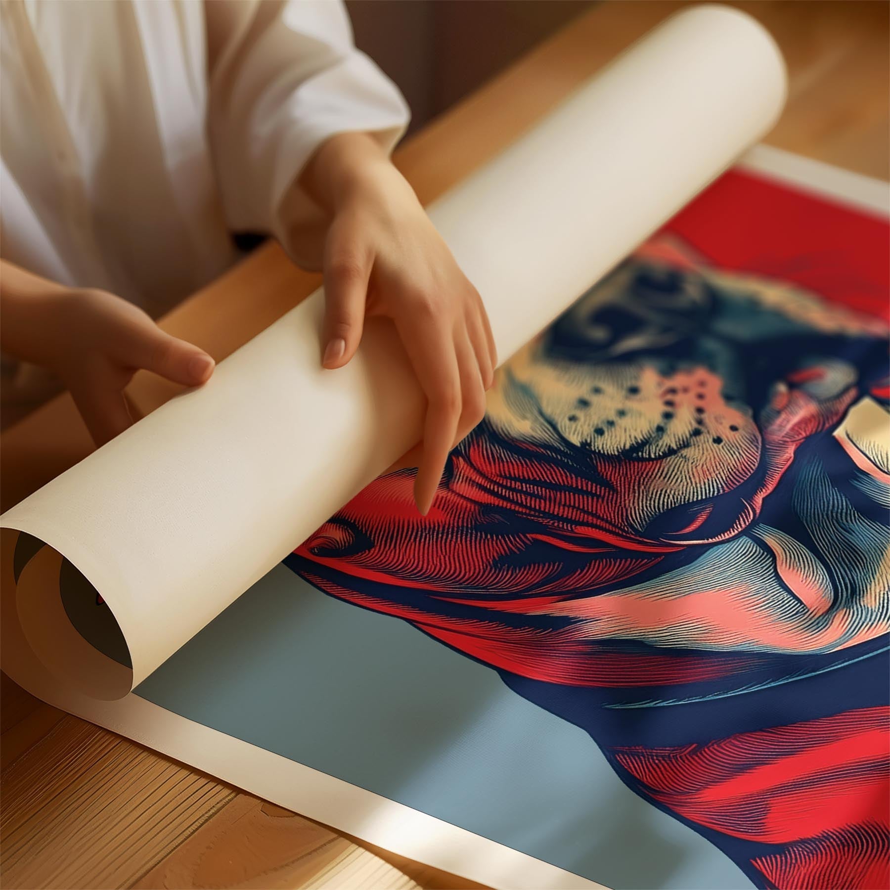 American Staffordshire Terrier LOVE Series Inspired by the Obama Poster image 1