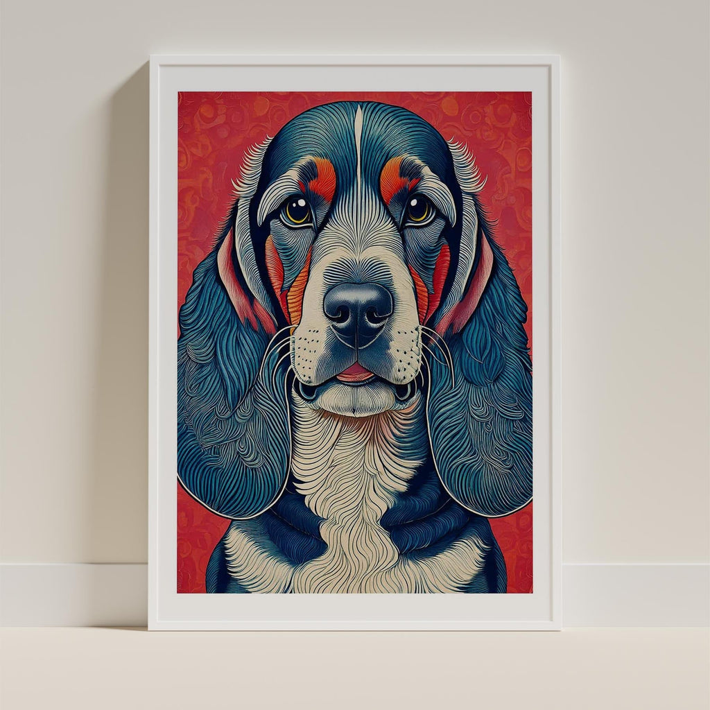Bloodhound Hokusai Japanese Inspired Dog Series image 10