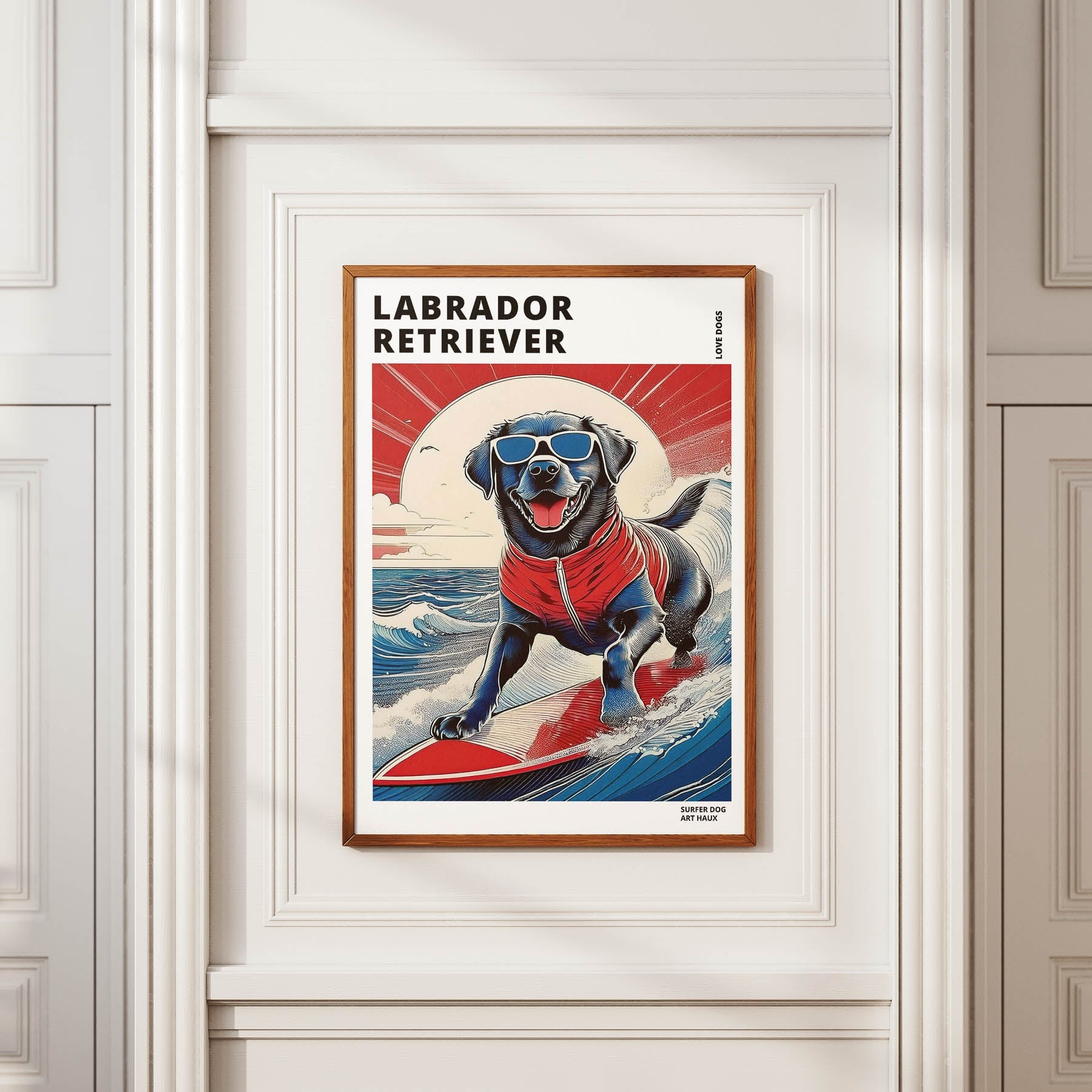 Labrador Retreiver Hokosai Surfer Dogs 3 image 2