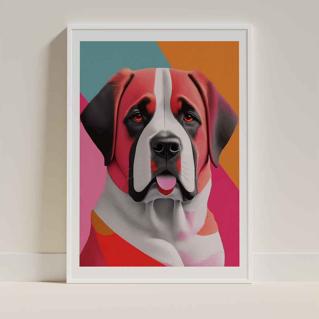 Saint Bernard Modern Pop Dog Series image 9