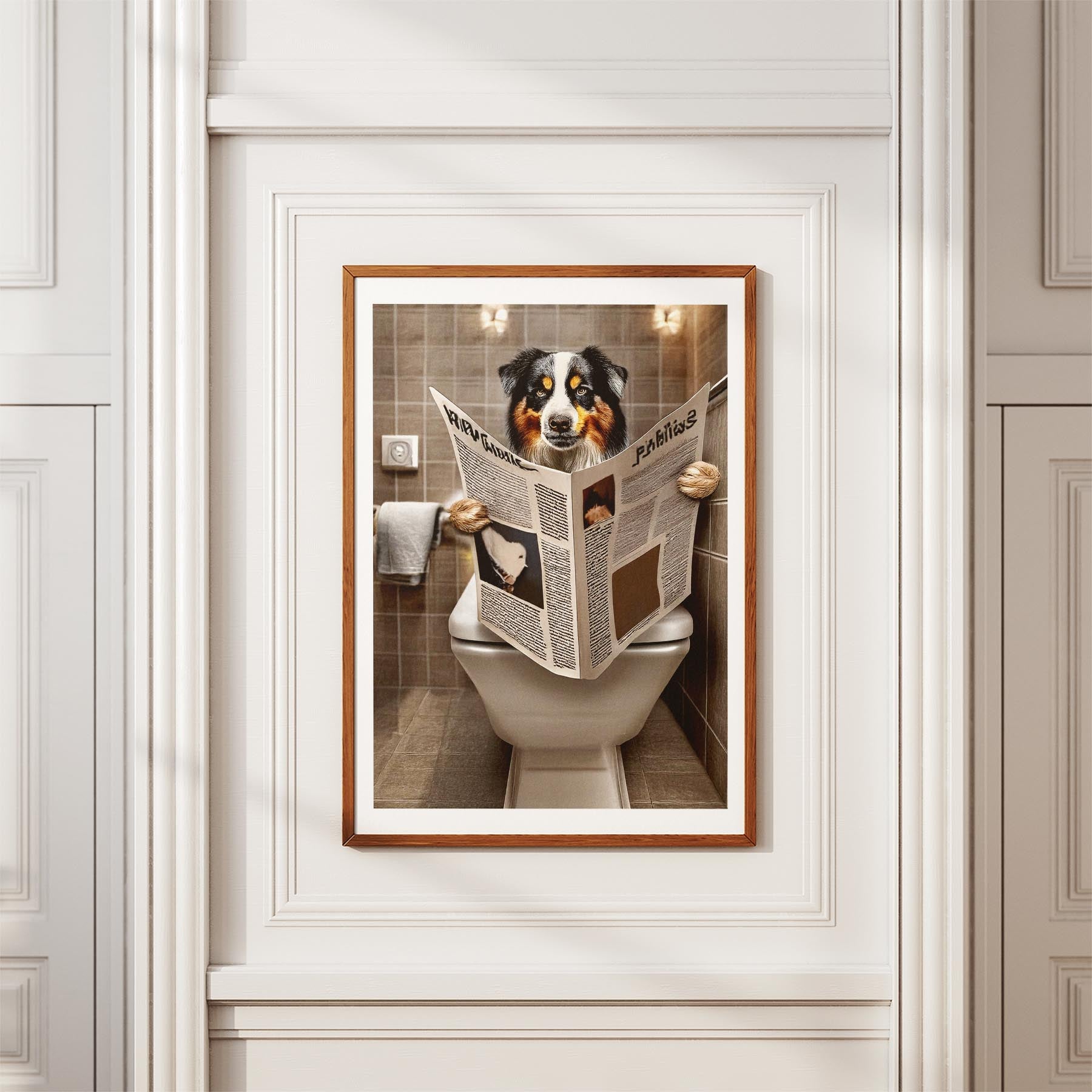 Australian Shepherd Toilet Humour Dog Series 2 image 3
