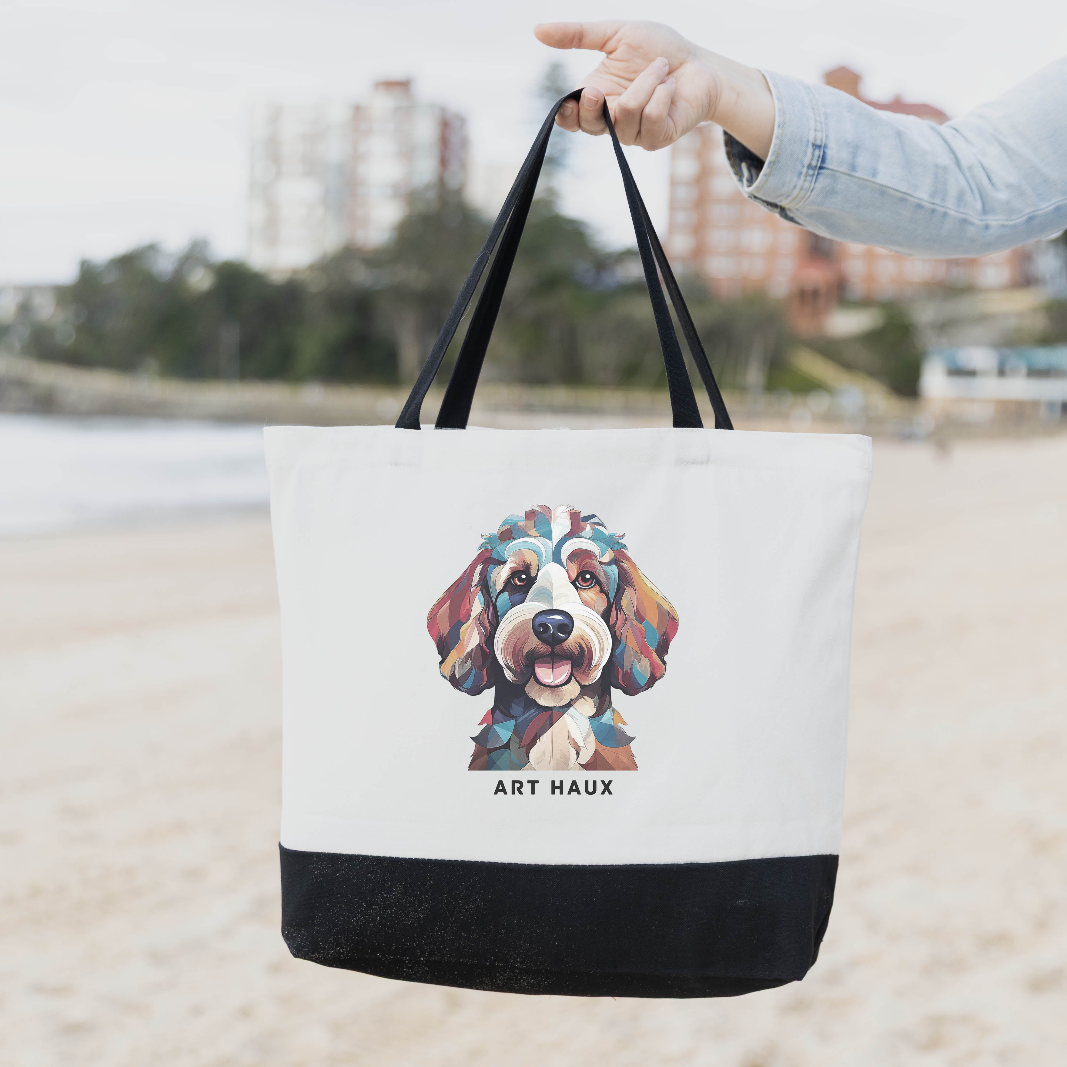 Cockapoo Chic Graphic Art Bag image 1
