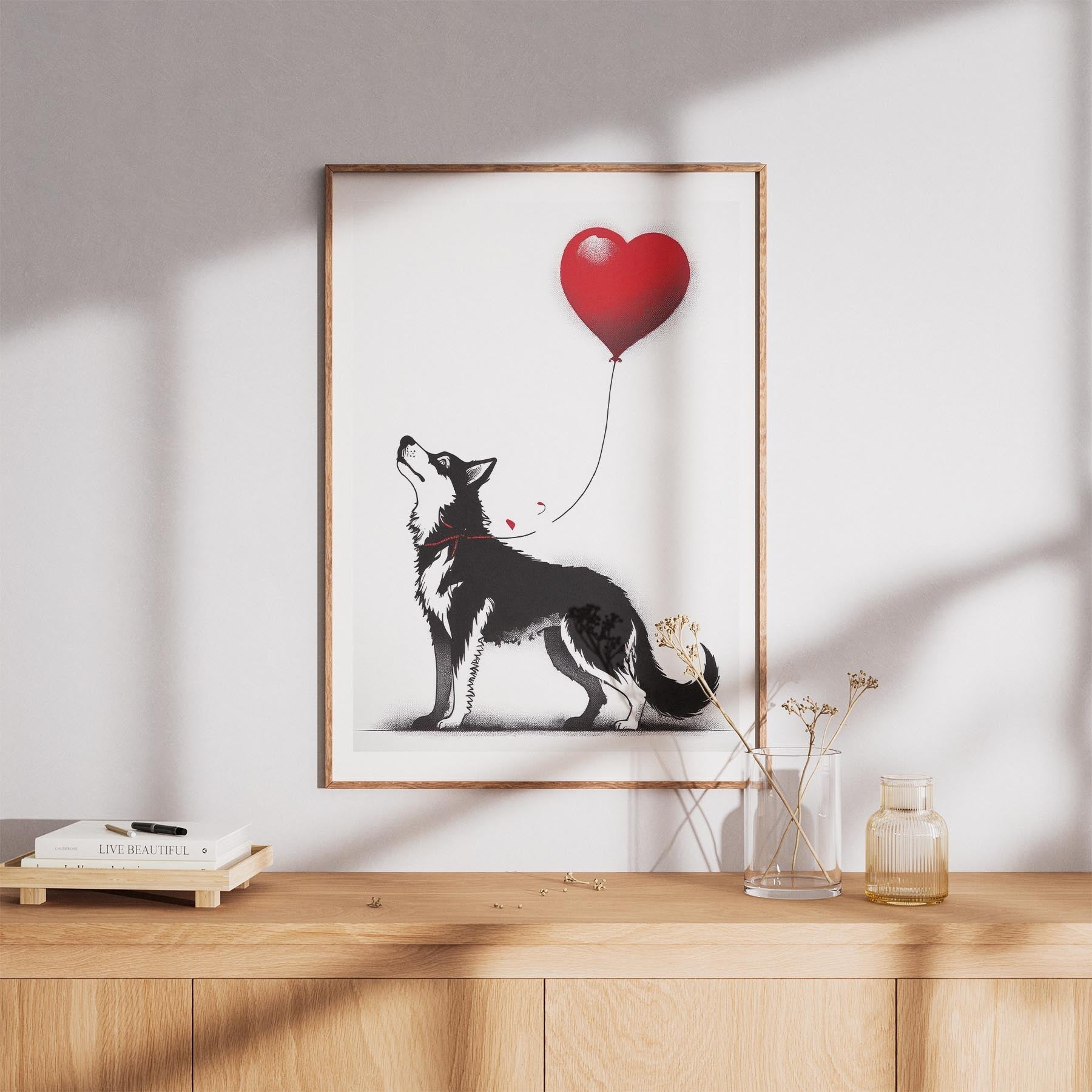 Siberian Husky DOGSY Series inspired by the Art of Banksy image 8