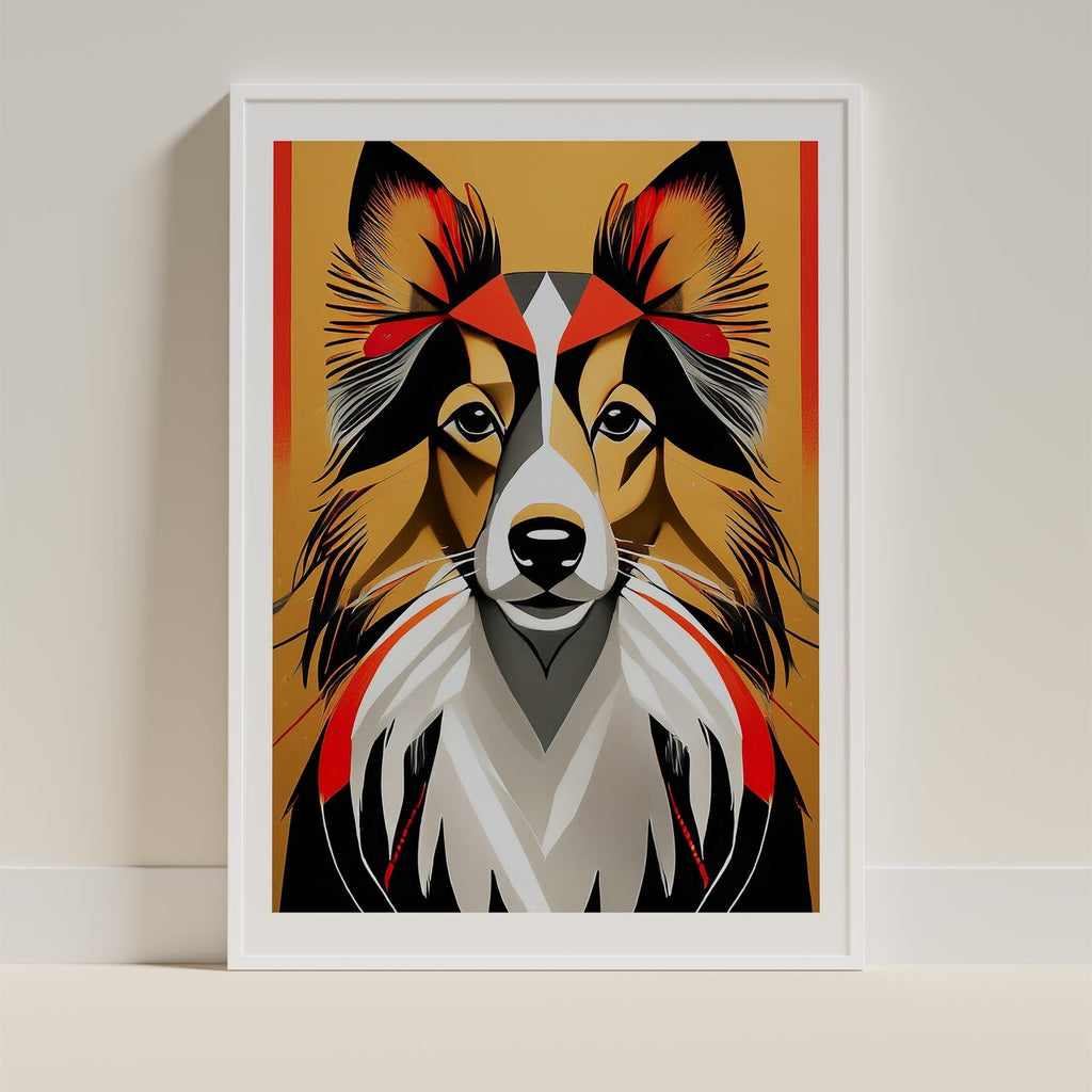 Shetland Sheepdog Geometric Orange Series image 9