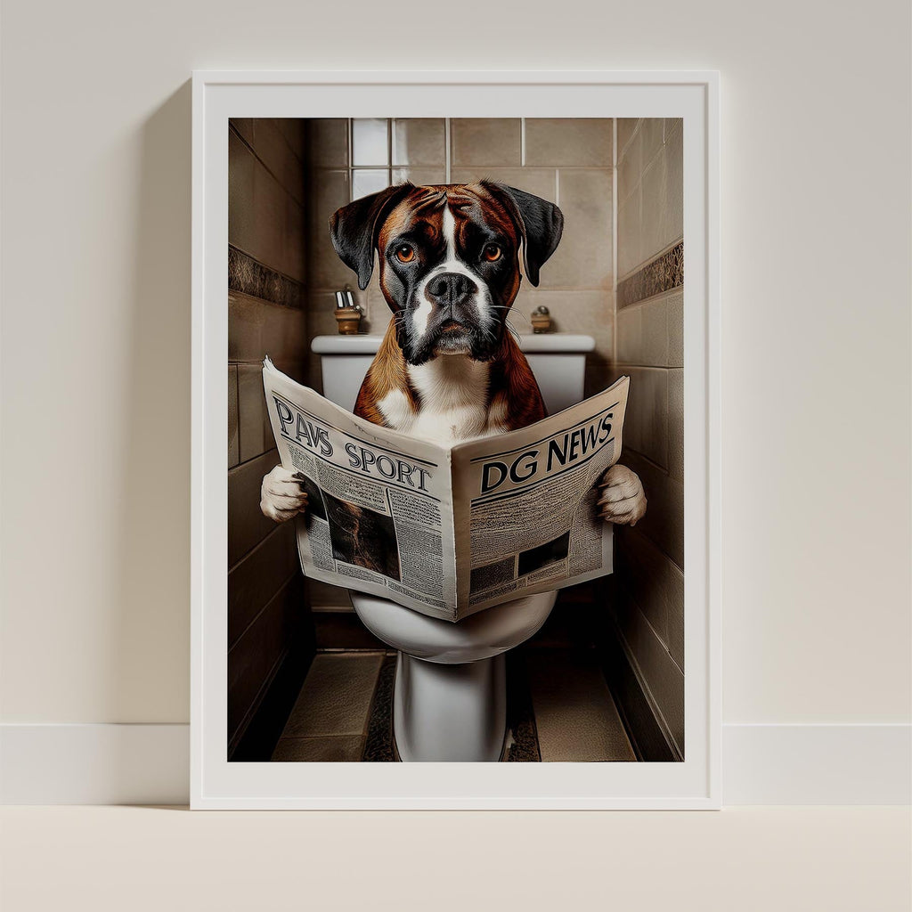 Boxer Toilet Humour Dog Series image 9