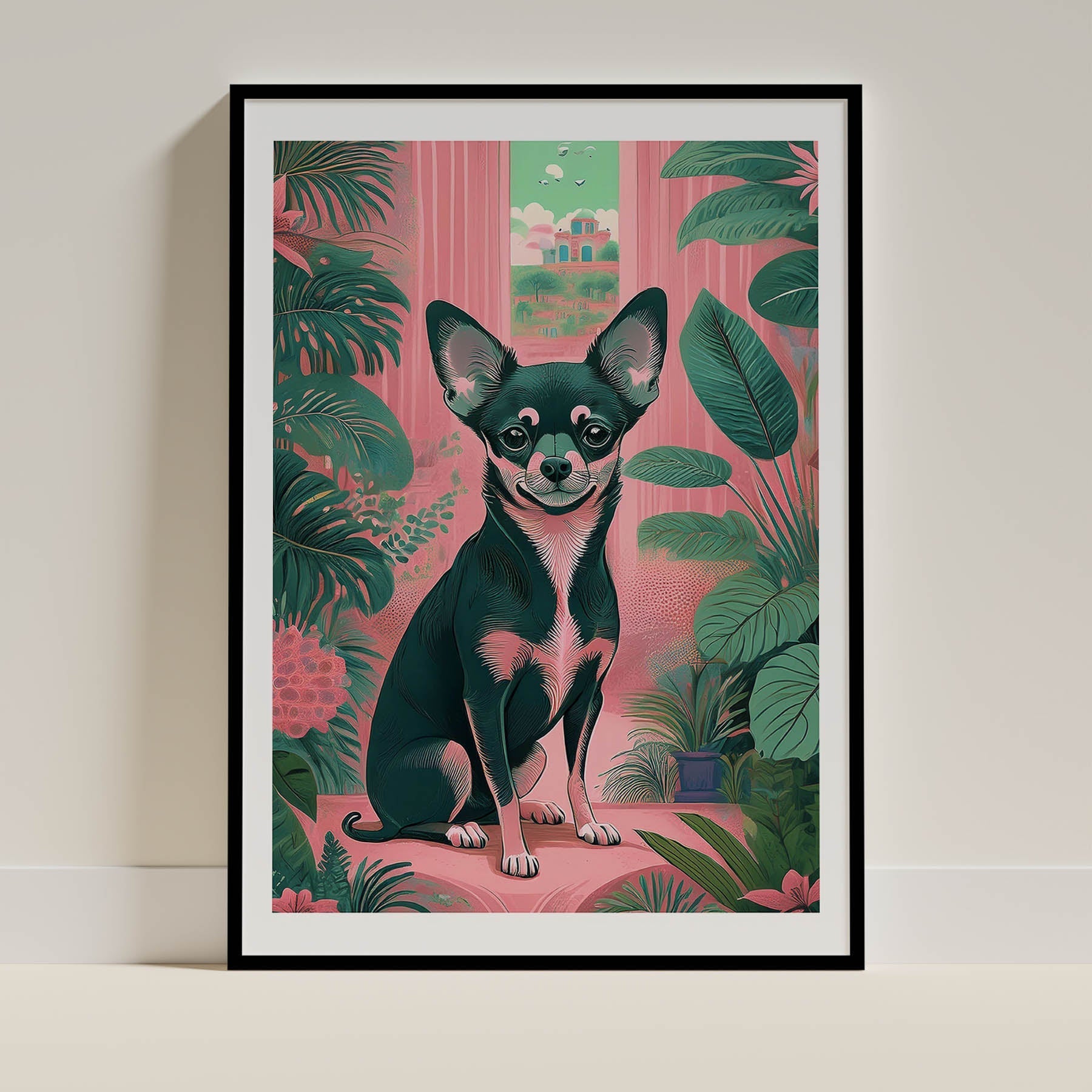 Chihuahua Flowery Dog image 0