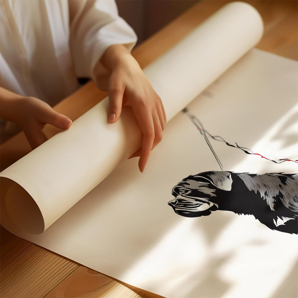 Mastiff DOGSY Series inspired by the Art of Banksy with text Dogsy image 1