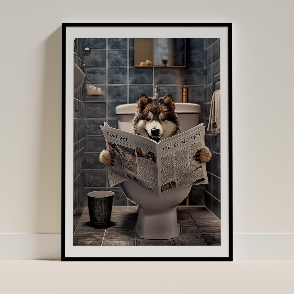 Alaskan Malamute Toilet Humour Dog Series 2 image 0