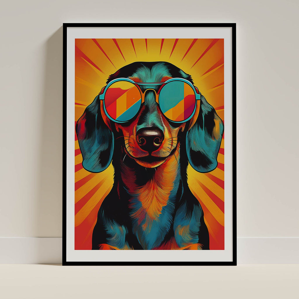 Dachshund In Colourful Sunnies 1 image 0