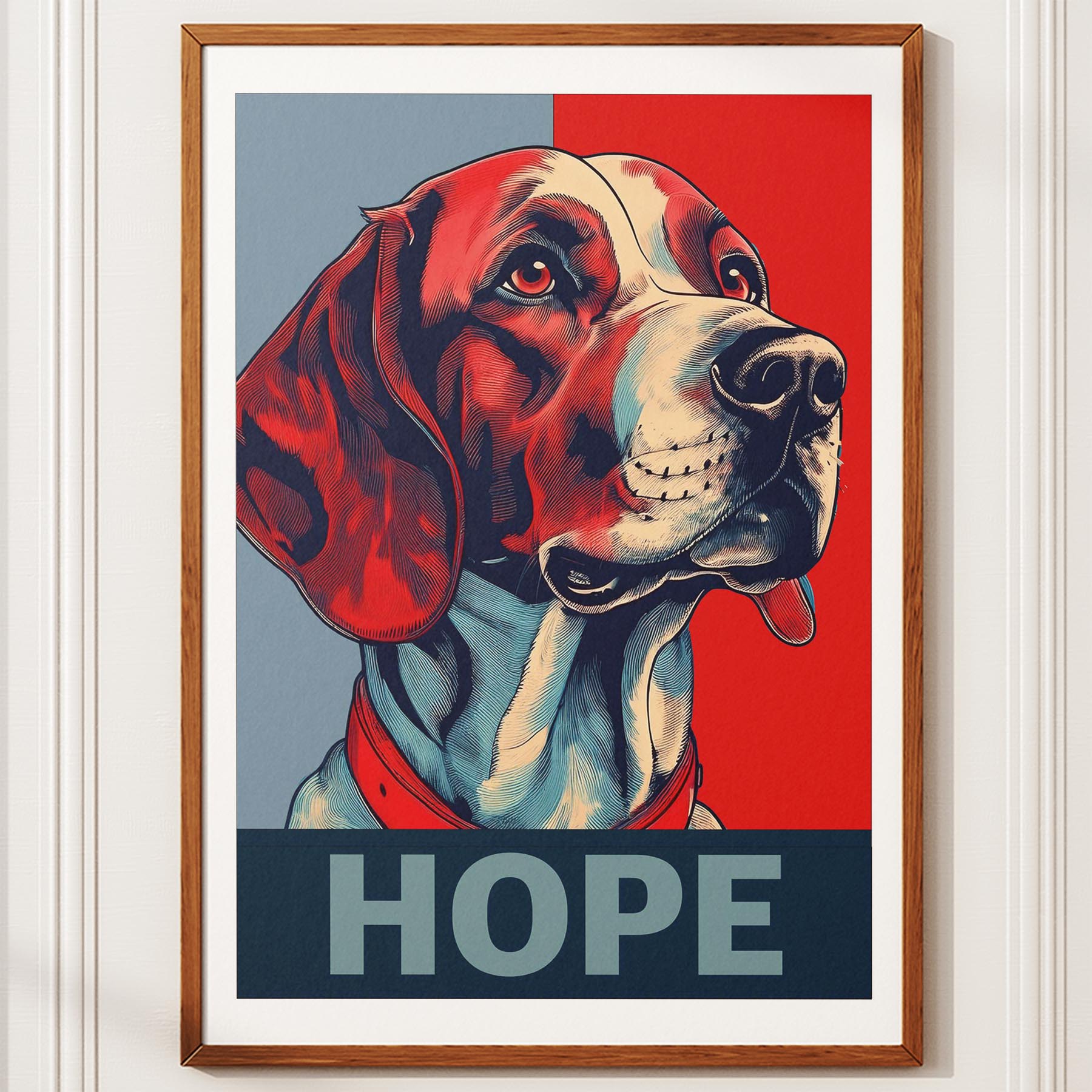 English Setter HOPE Series Inspired by the Obama Poster image 10