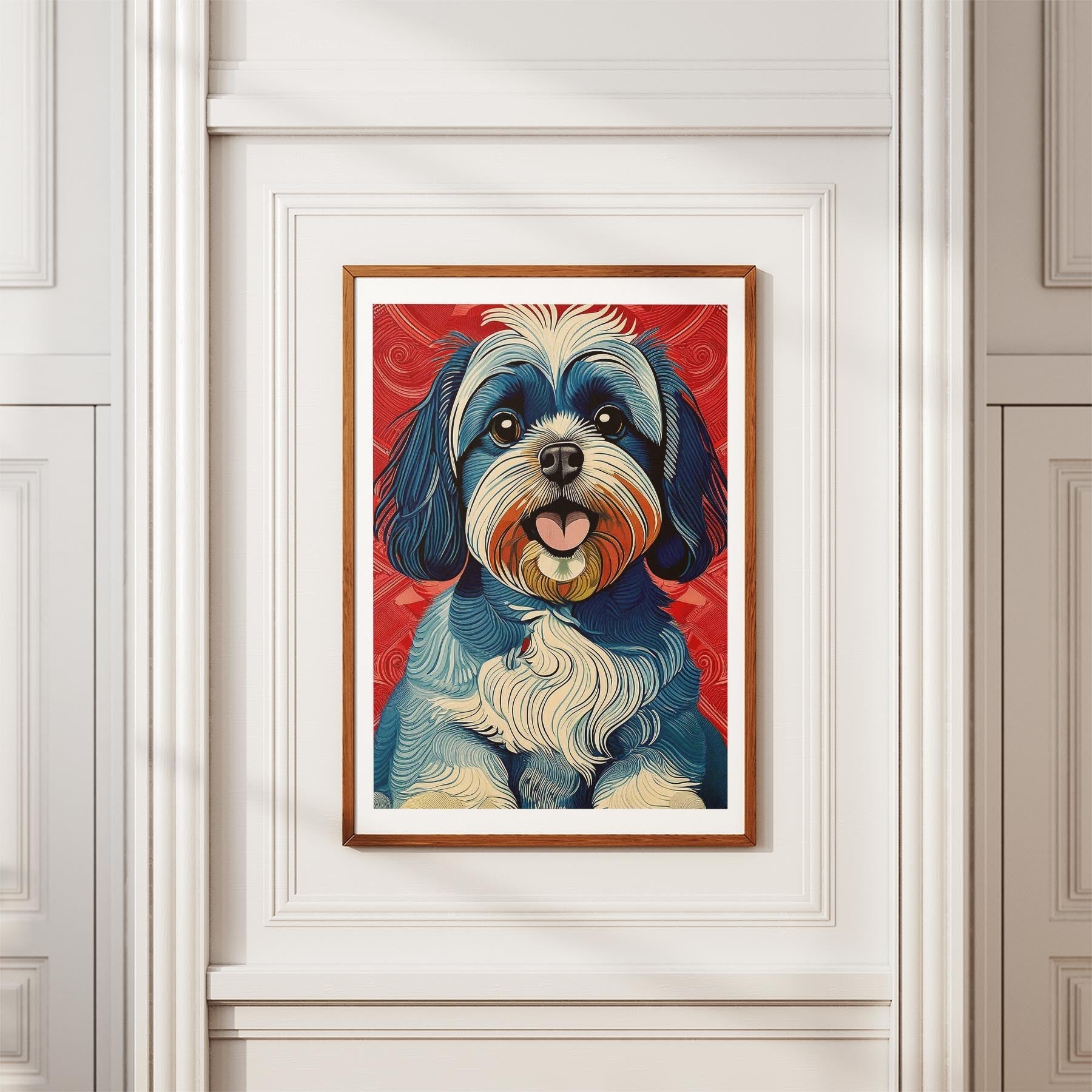 Shih Tzu Hokusai Japanese Inspired Dog Series 1 image 3