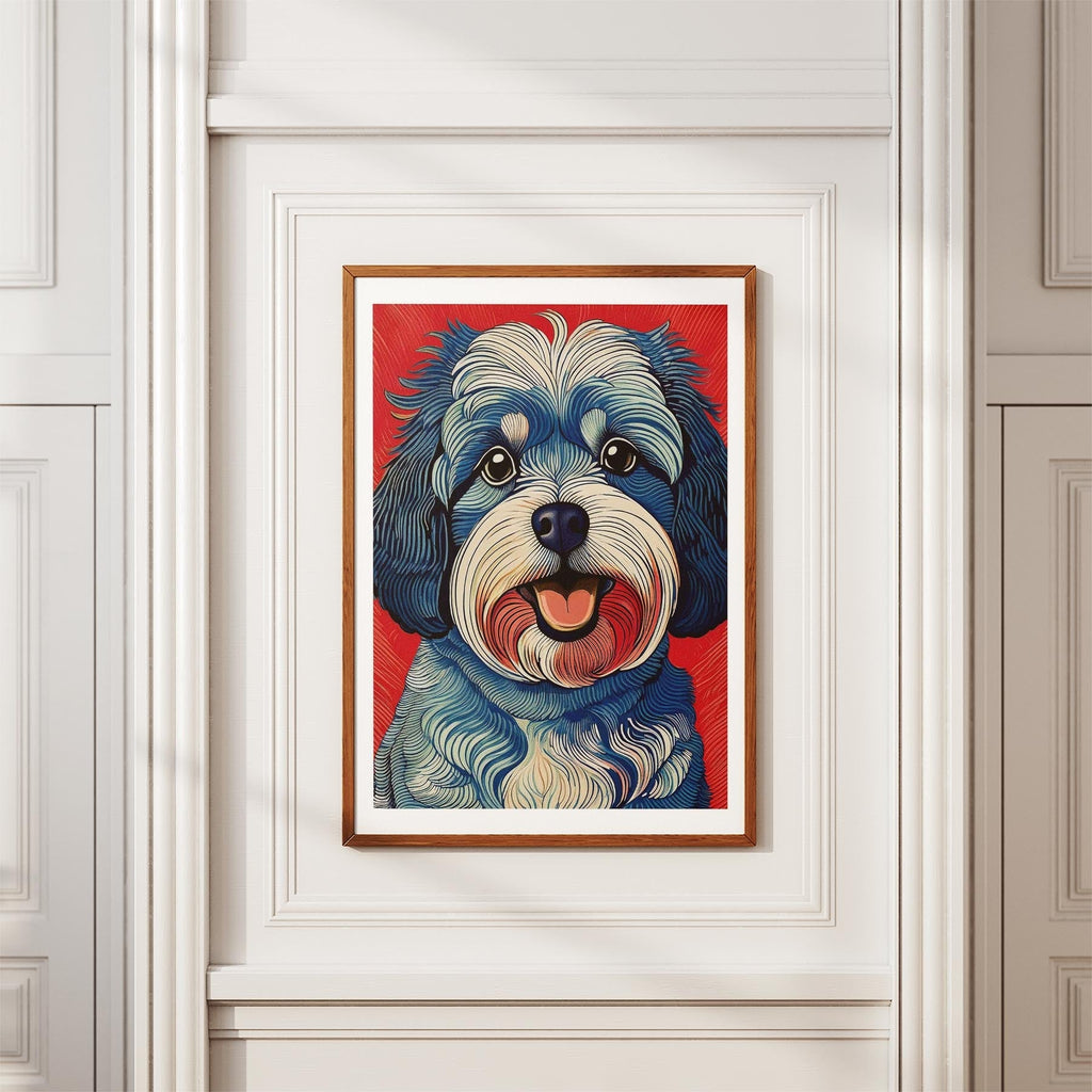 Cavoodle Hokusai Japanese Inspired Dog Series 8 image 3