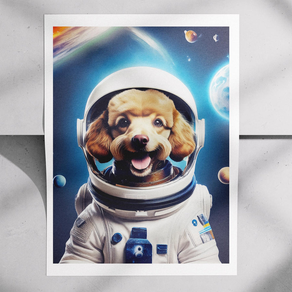 Poodle Astronaut Dog Series image 7