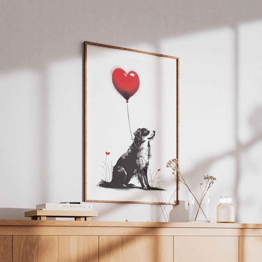 Australian Shepherd DOGSY Series inspired by the Art of Banksy image 5