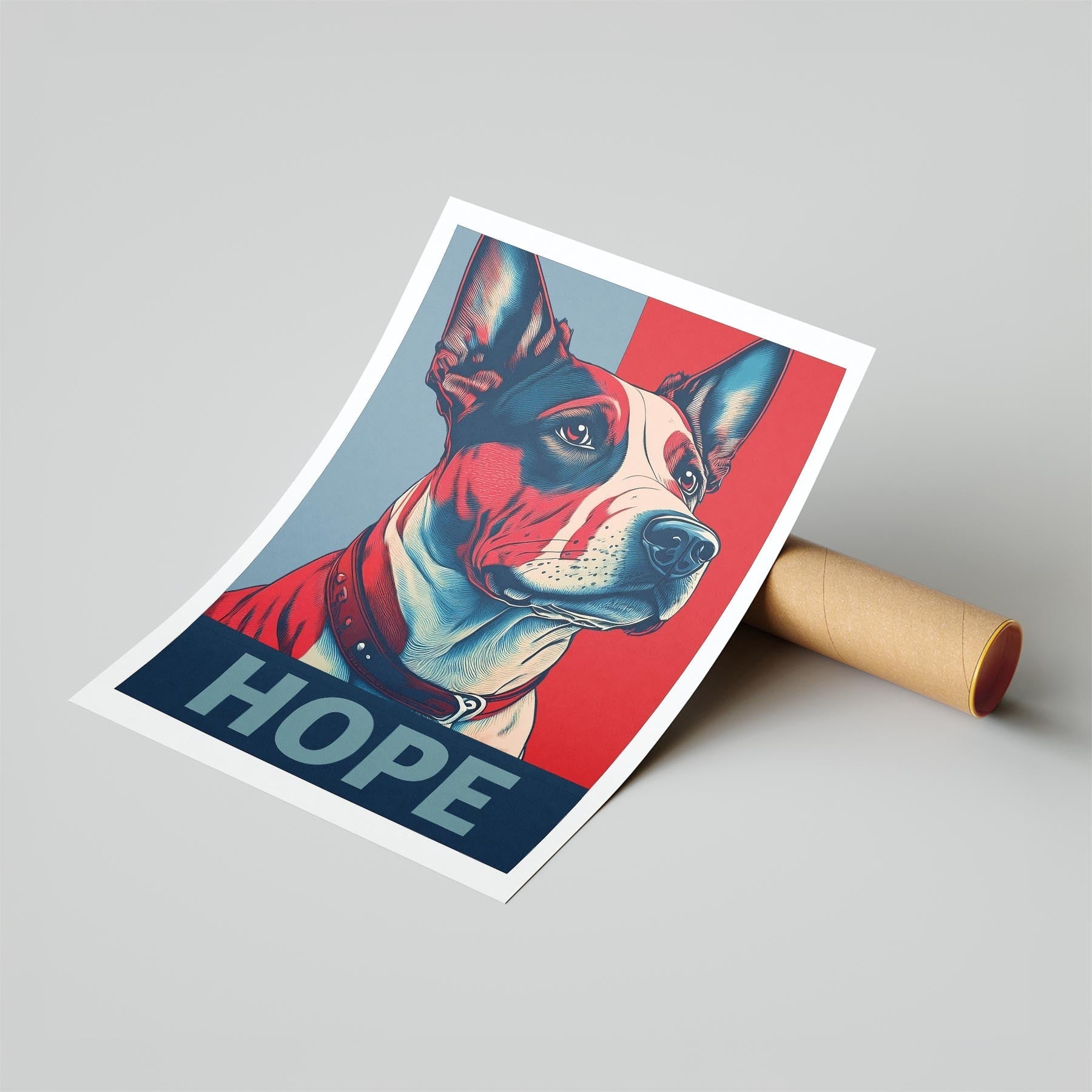 Cattle Dog HOPE Series Inspired by the Obama Poster image 6