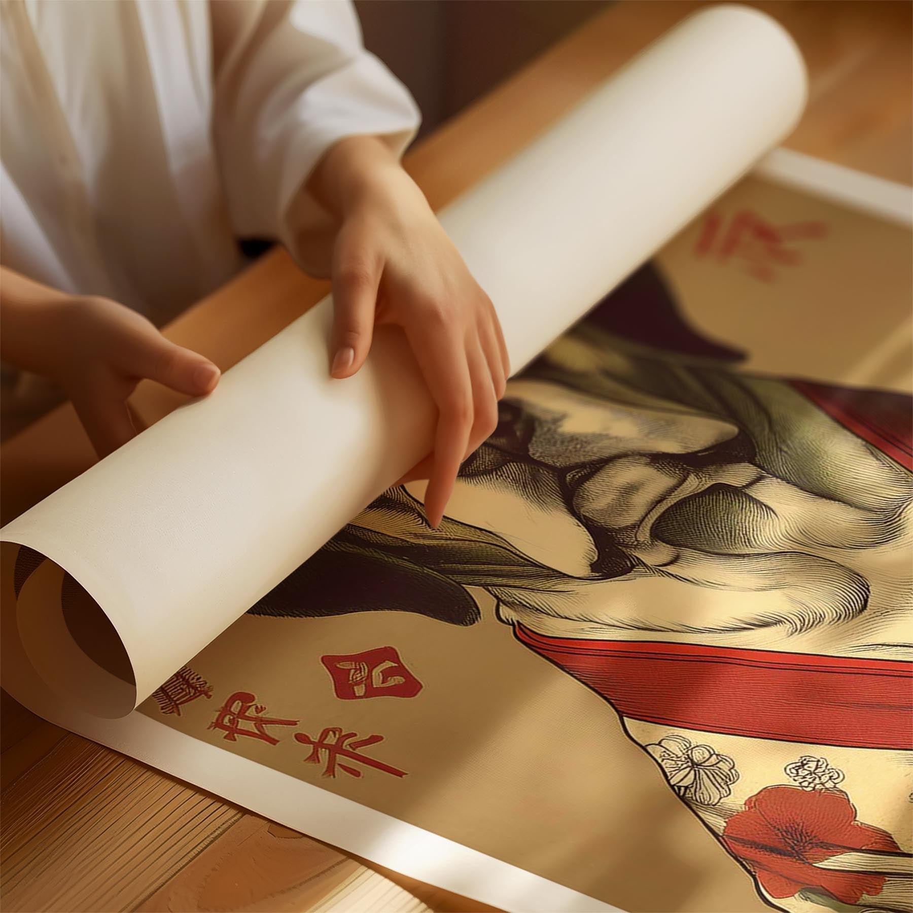 Saint Bernard Japanse Kimono Dog Series image 1