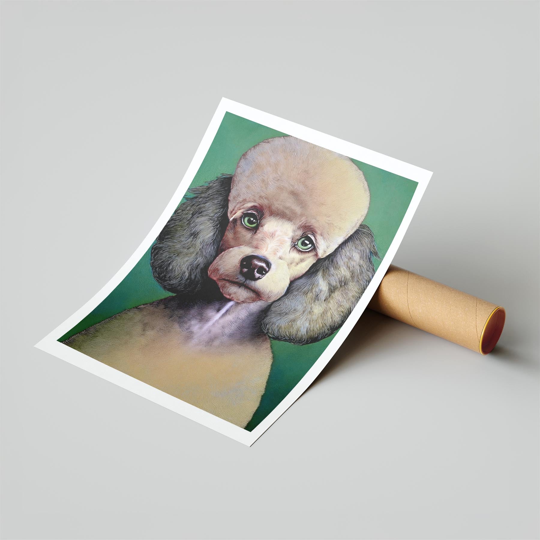Poodle Green Painted Series image 6