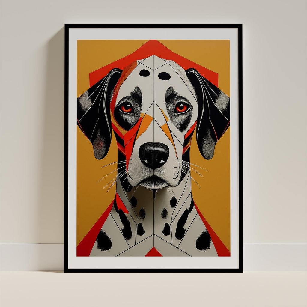 Dalmatian Geometric Orange Series image 0