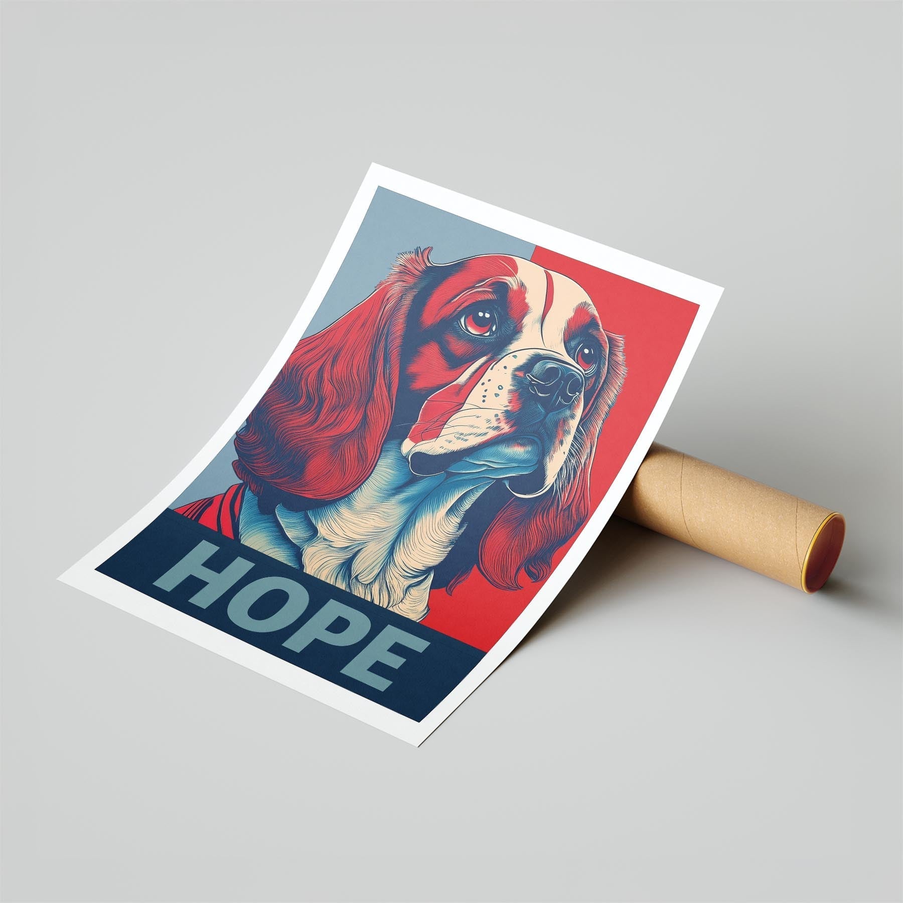 Cavalier Spaniel HOPE Series Inspired by the Obama Poster image 6