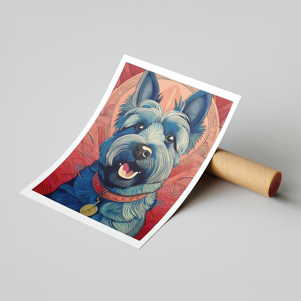 Scottish Terrier Hokusai Japanese Inspired Dog Series 1 image 6