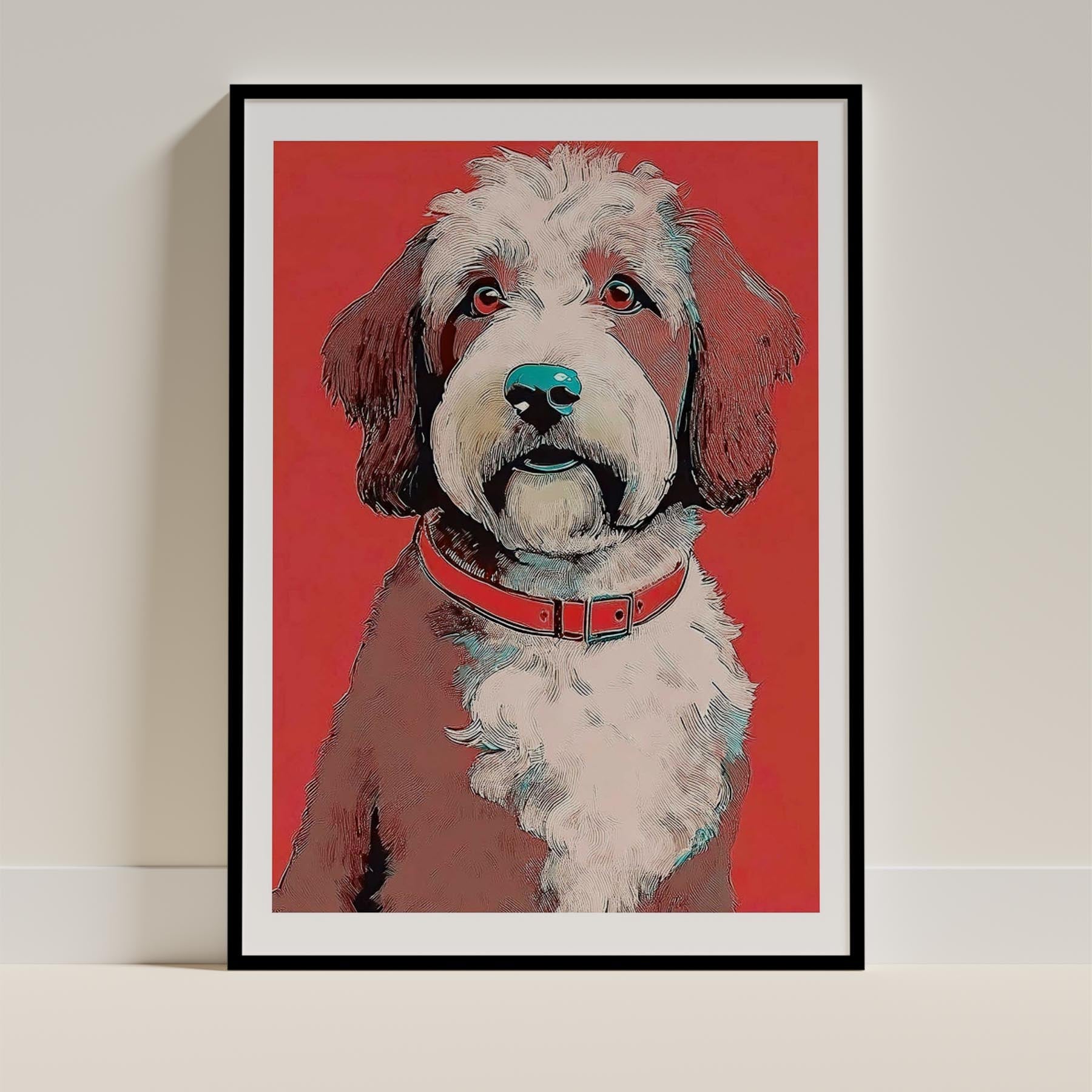 Spanish Water Dog Dog Art Print Unframed | 6 Unique Designs | Wall Art Gift for Dog Lovers | Dogsy & Co