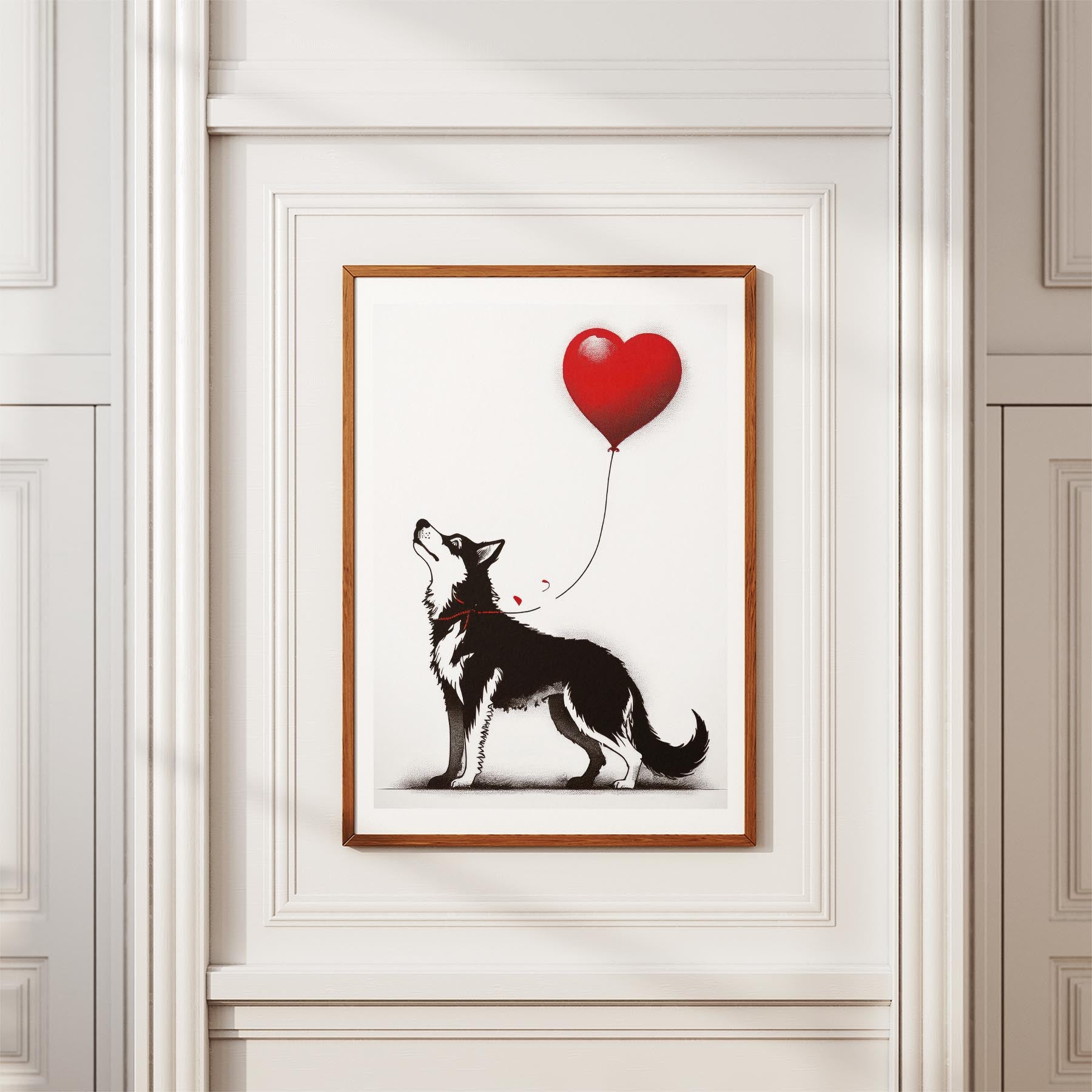 Siberian Husky DOGSY Series inspired by the Art of Banksy image 3