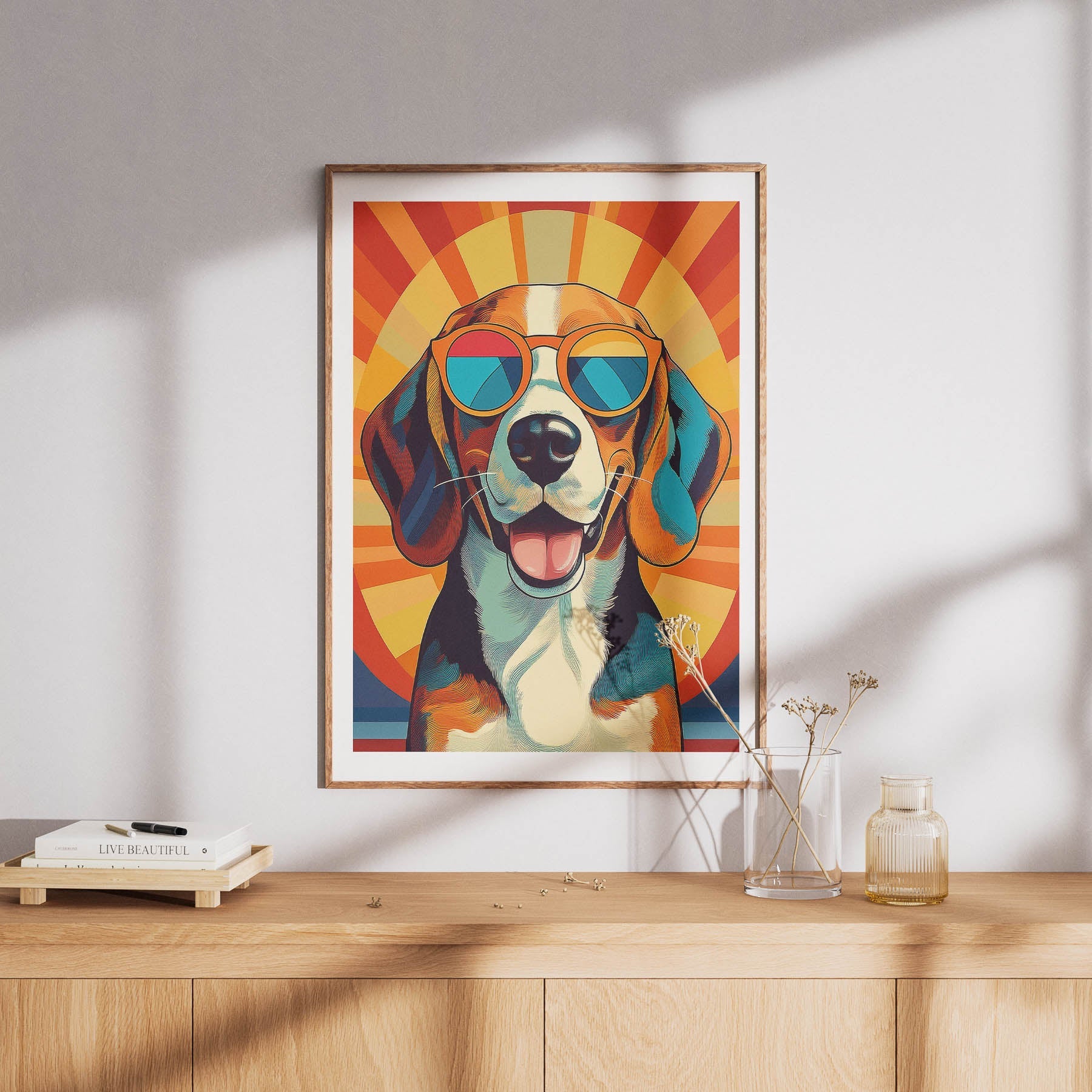 Beagle In Colourful Sunnies 1 image 8