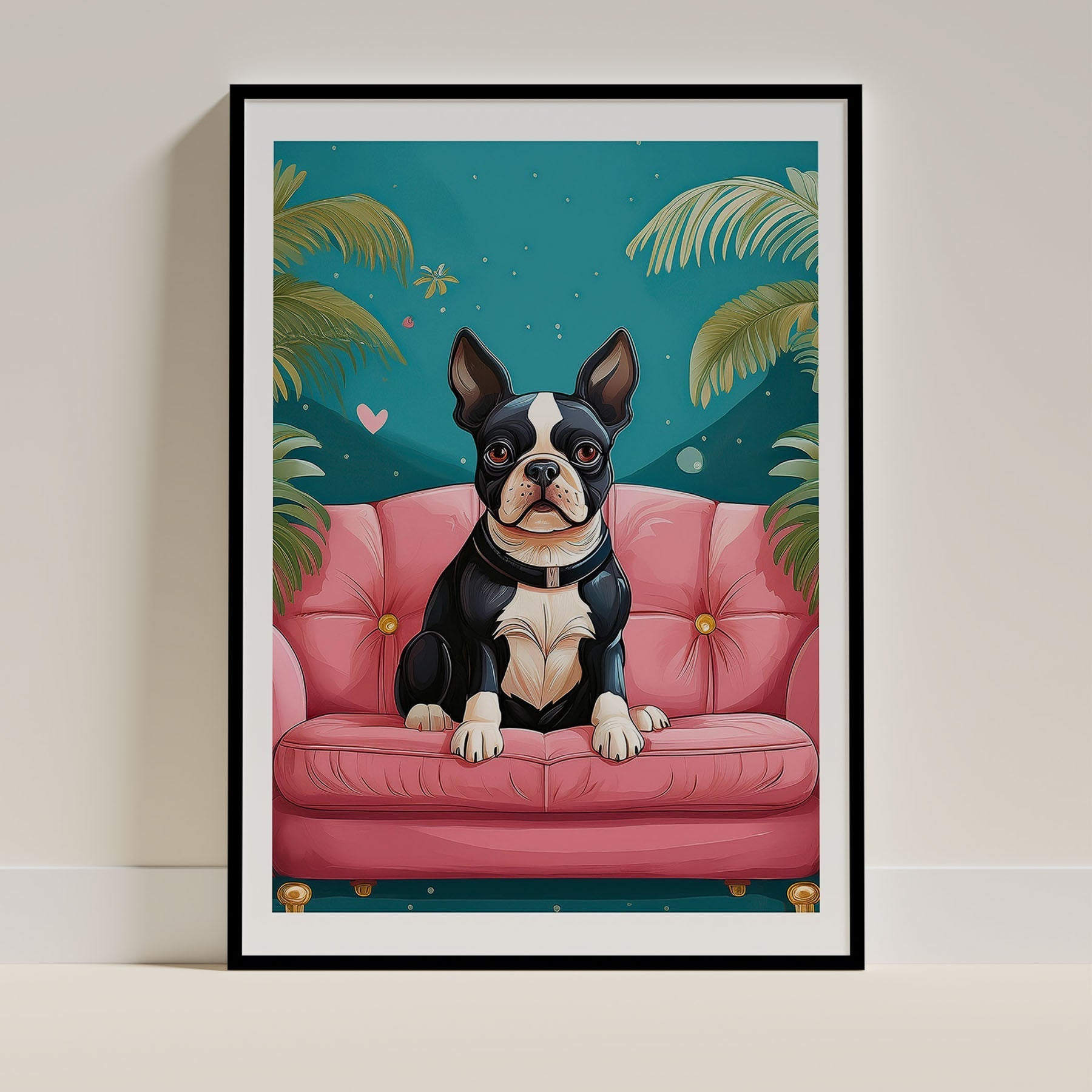 Boston Terrier Dog Art Print Unframed Vol 2 | 11 Unique Designs | Wall Art Gift for Dog Lovers - Image 5 | Dogsy & Co