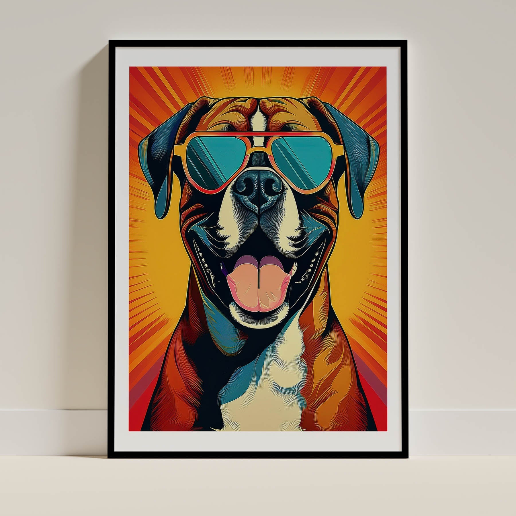 Boxer In Colourful Sunnies 2 image 0
