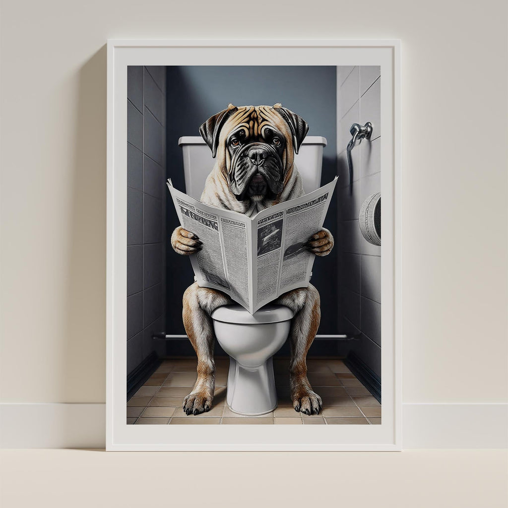 Bullmastiff Toilet Humour Dog Series image 9