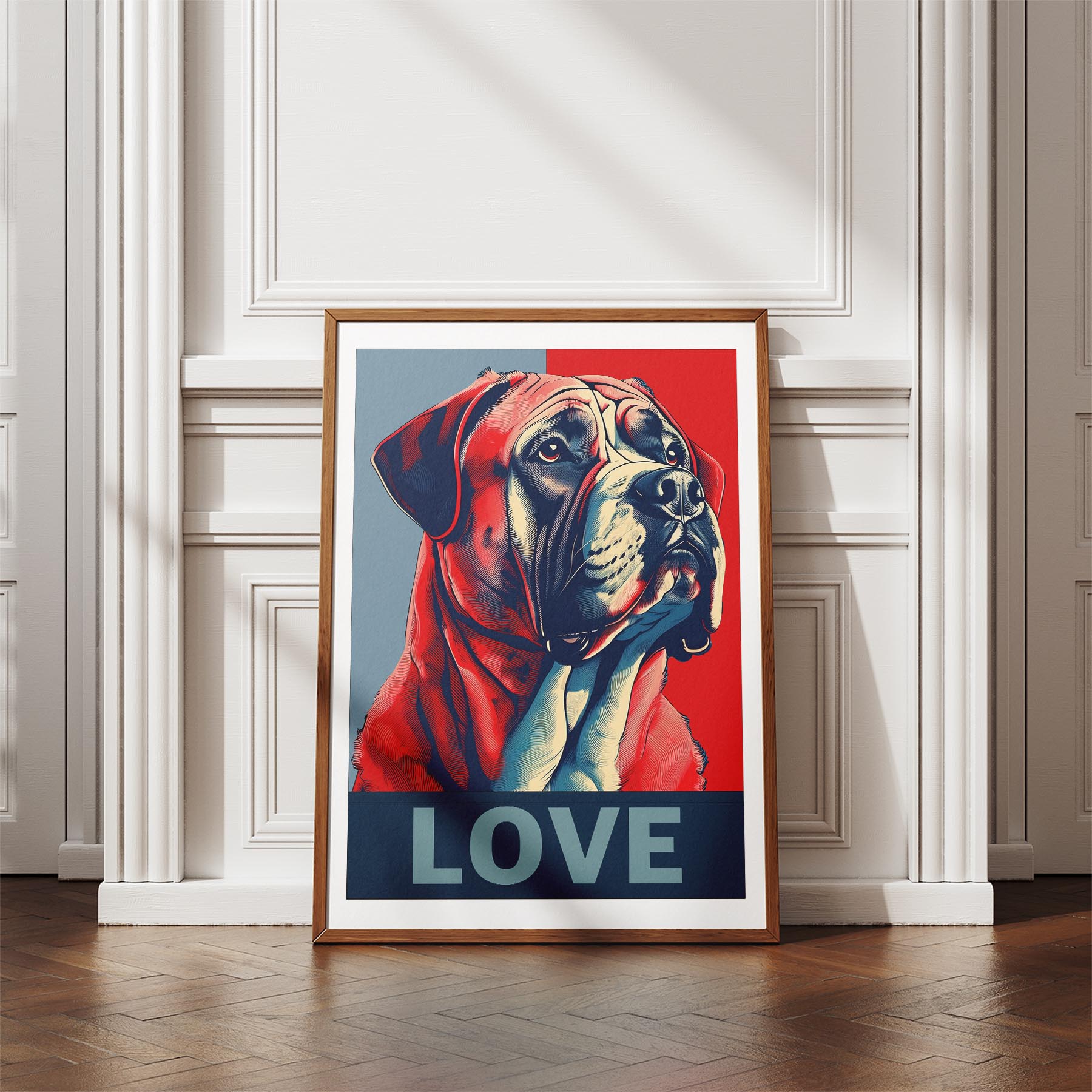 Mastiff LOVE Series Inspired by the Obama Poster image 4
