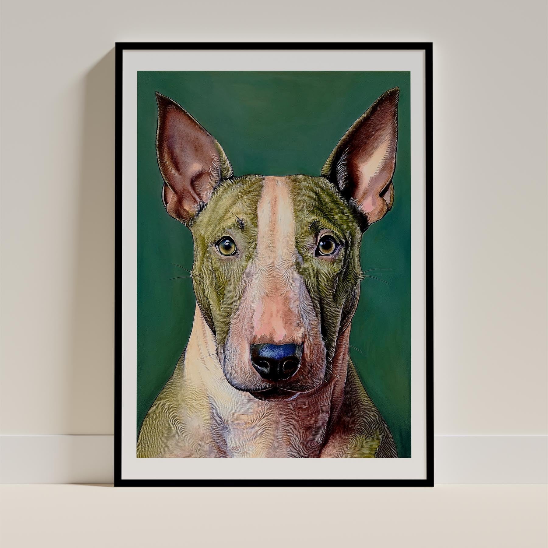 Bull Terrier Green Painted Series image 0